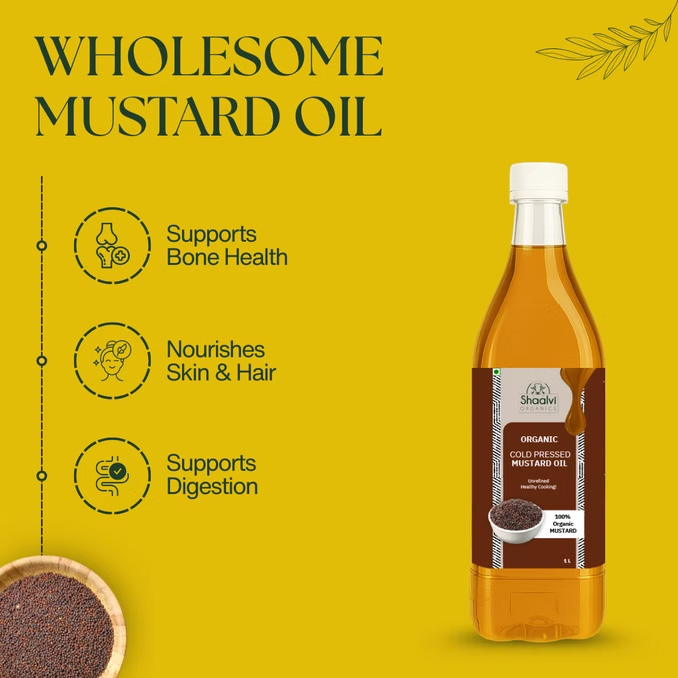 Organic Cold Pressed Mustard Oil