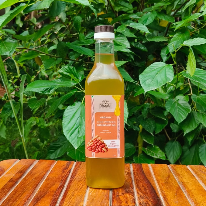 Organic Cold Pressed Groundnut Oil